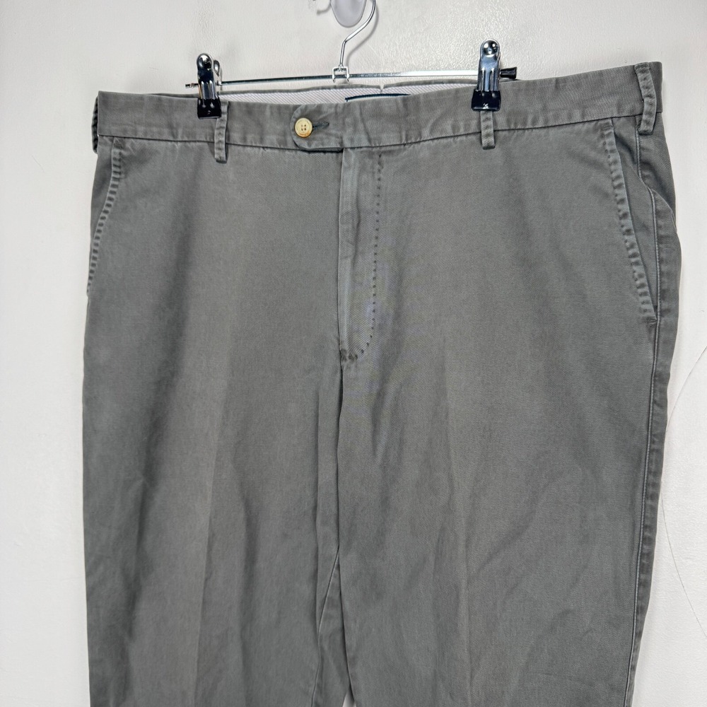 Peter Millar Twill Chino Pants Gray Cotton Straight Golf Men Size 38 (38x30) - Picture 4 of 10